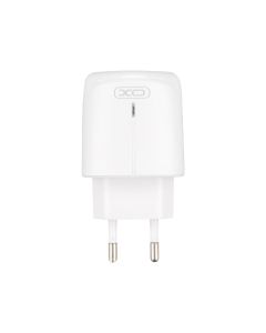 Зарядное устройство XO L114 (1USB + 1USB-C) PD 20W + кабель Type-C to Lightning Белый