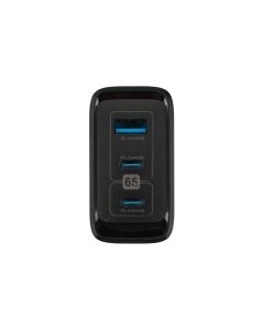 Зарядний пристрій Proove Speed Surge Gan 65W (1USB + 2USB-C) Чорний (Black)