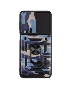 Чохол накладка для Samsung A23 5G Camshield Camouflage Serge Ring Фіолетова (Purple)