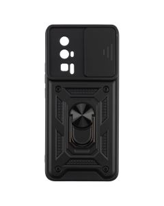 Чохол накладка для Xiaomi Poco F5 Pro Camshield Serge Ring Чорна (Black)