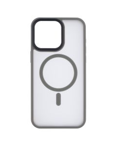 Чохол накладка для iPhone 15 Pro Max WAVE Matte Insane MagSafe Сіра (Grey)