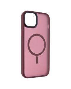 Чохол накладка для iPhone 15 Plus WAVE Matte Insane MagSafe Червона (Dark Red)