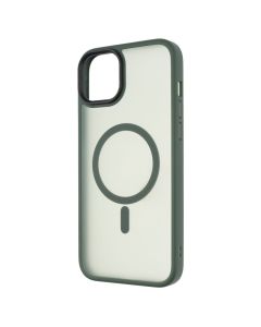 Чохол накладка для iPhone 15 Plus WAVE Matte Insane MagSafe Зелена (Green)