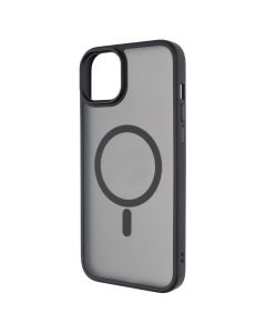 Чохол накладка для iPhone 15 Plus WAVE Matte Insane MagSafe Чорна (Black)