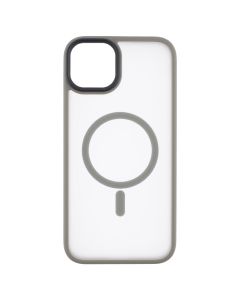 Чохол накладка для iPhone 15 Plus WAVE Matte Insane MagSafe Сіра (Grey)