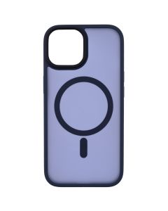 Чохол накладка для iPhone 15 WAVE Matte Insane MagSafe Синя (Midnight Blue)