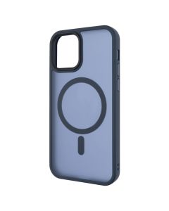 Чохол накладка для iPhone 12/12 Pro WAVE Matte Insane MagSafe Синя (Midnight Blue)