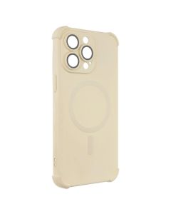 Чехол-накладка для iPhone 15 Pro Max Silk Touch с технологией MagSafe Белый (White)