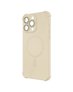 Чехол-накладка для iPhone 15 Pro Max Silk Touch с технологией MagSafe Белый (White)