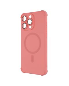 Чехол накладка для iPhone 15 Pro Max Silk Touch с MagSafe Оранжевый (Персиковый)