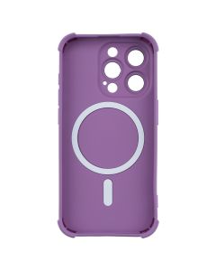 Чехол-накладка для iPhone 15 Pro Silk Touch с технологией MagSafe Фиолетовый (Purple)