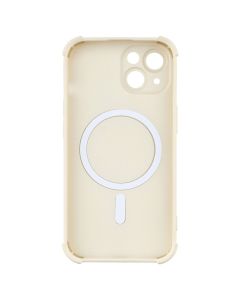Чохол накладка для iPhone 15 Silk Touch with MagSafe Біла (White)