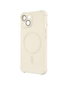 Чохол накладка для iPhone 15 Silk Touch with MagSafe Біла (White)
