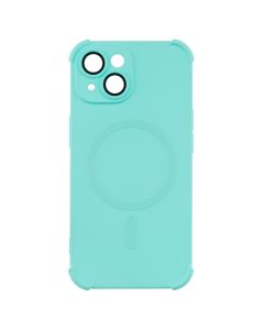 Чохол накладка для iPhone 15 Silk Touch with MagSafe Зелена (Turquoise)