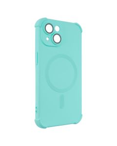 Чохол накладка для iPhone 15 Silk Touch with MagSafe Зелена (Turquoise)