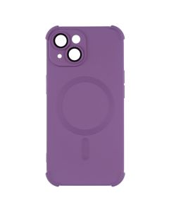 Чохол накладка для iPhone 15 Silk Touch with MagSafe Фіолетова (Purple)