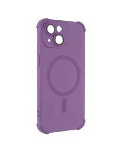Чохол накладка для iPhone 15 Silk Touch with MagSafe Фіолетова (Purple)