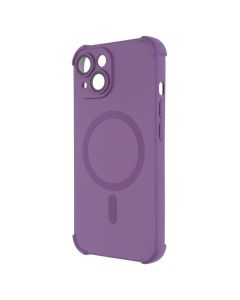 Чохол накладка для iPhone 15 Silk Touch with MagSafe Фіолетова (Purple)
