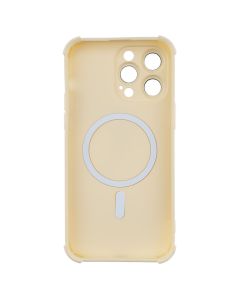 Чехол накладка для iPhone 14 Pro Max Silk Touch с MagSafe Белый (White)