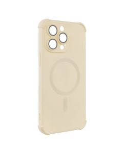 Чехол накладка для iPhone 14 Pro Max Silk Touch с MagSafe Белый (White)