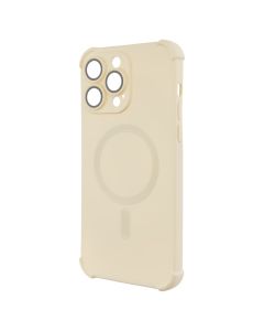 Чехол накладка для iPhone 14 Pro Max Silk Touch с MagSafe Белый (White)