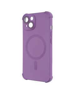 Чехол-накладка для iPhone 14 Silk Touch с технологией MagSafe Фиолетовый (Purple)