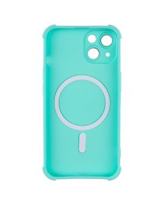 Чохол накладка для iPhone 14 Silk Touch with MagSafe Зелена (Turquoise)