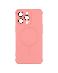 Чехол накладка для iPhone 13 Pro Silk Touch с MagSafe Оранжевая (Персиковая)