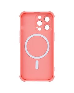 Чехол накладка для iPhone 13 Pro Silk Touch с MagSafe Оранжевая (Персиковая)