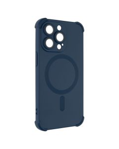 Чохол-накладка для iPhone 13 Pro Silk Touch с технологией MagSafe, синего цвета (Blue).