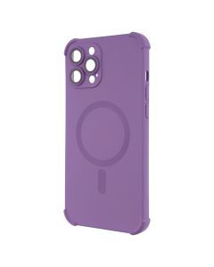 Чехол-накладка для iPhone 12 Pro Max Silk Touch с технологией MagSafe Фиолетовый (Purple)