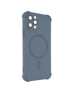 Чохол накладка для iPhone 12 Pro Silk Touch with MagSafe Сіра (Grey)