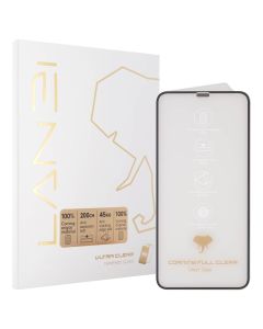 Захисне скло для iPhone 11 Pro Max Landi Ultra+ Corning Glass 3D Чорне (Black)