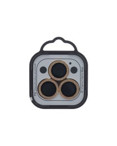 Захисне скло на камеру iPhone 15 Pro/15 Pro Max Metal Shine Золотий (Gold)