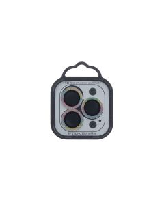 Захисне скло на камеру iPhone 15 Pro/15 Pro Max Metal Sparkles Різнобарвне (Rainbow)