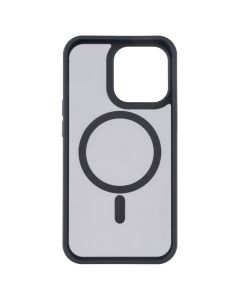 Чохол-накладка для iPhone 13 Pro TPU+PC с металевими кнопками з технологією MagSafe Кольоровий Чорний (Black)