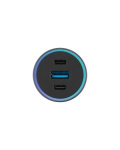 Автомобільний зарядний пристрій Proove Super Charge 130W 2Type-C+USB Сірий (Grey)