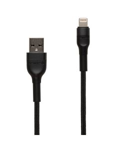 USB кабель Senteo ST-01 Montes series 2.4A 1м Lightning Чорний (Black)