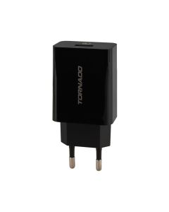 Зарядний пристрій Tornado TD-15 3A QC3.0 + кабельType-C Чорний (Black)