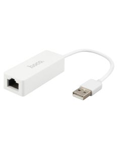 Адаптер Hoco UA22 USB в Ethernet (100 Мбіт/с) Білий (White)