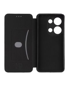Чохол кейс для Xiaomi Redmi Note 13 Pro / Poco M6 Pro MakeFuture Flip Чорний (Black)