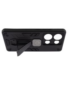 Чехол-накладка для Xiaomi Redmi Note 13 Pro / Poco M6 Pro Armor Magnetic Черный (Black)