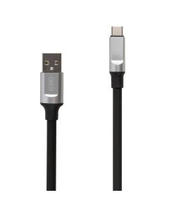 USB кабель XO NB251 Liquid Silicone Type-C 6A 1м Чорний (Black)