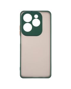 Чохол накладка для TECNO Spark 20 Pro/Infinix Hot 40/Hot 40 Pro Frosted Matte Зелена (Dark Green)