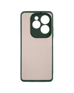 Чохол накладка для TECNO Spark 20 Pro/Infinix Hot 40/Hot 40 Pro Frosted Matte Зелена (Dark Green)
