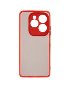 Чохол накладка для Tecno Spark 20 Pro/Hot 40/Hot 40 Pro Frosted Matte Червона (Red)