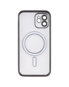 Чехол-накладка для iPhone 12/12 Pro Metal Matte Case с кольцом Черный (Black)