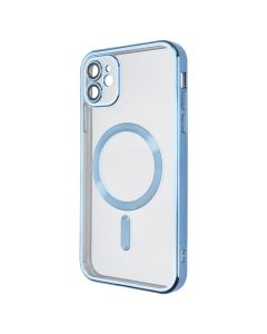 Чехол накладка для iPhone 11 Metal Matte Case с магнитным кольцом MagSafe Синий (Sierra Blue)