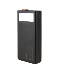 PowerBank 20000 mAh Ridea RP-D20L Digital Display + Lamp Чорний (Black)