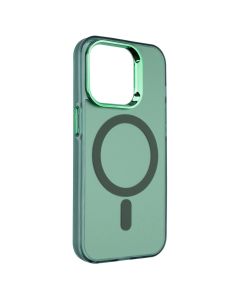 Чехол накладка для iPhone 14 Pro MagSafe IMD Colors Зеленый (Green)
